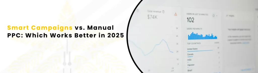 An Image Alt Text "Smart Campaigns vs Manual PPC Which Works Better In 2025"