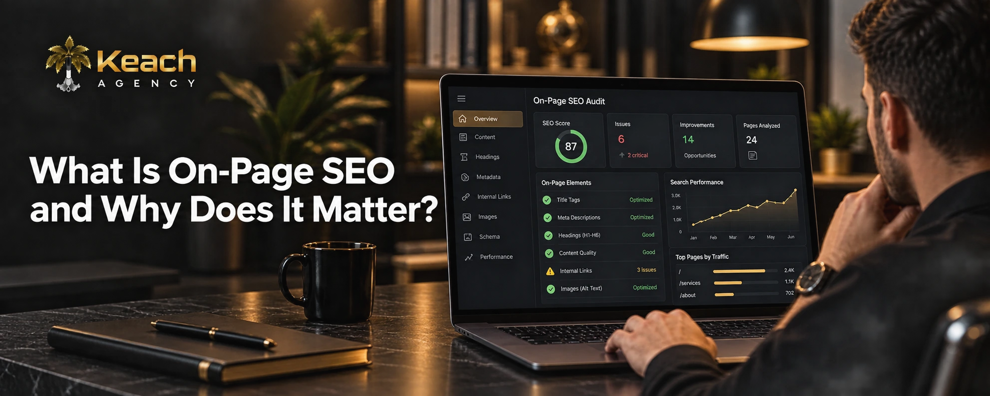 on-page SEO.